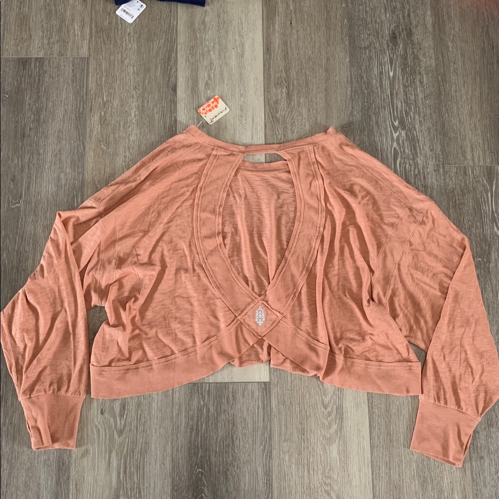 FP MOVEMENT My Time Layer Long Sleeve Petal Dusty Rose Pink Taupe NWT - Picture 6 of 8